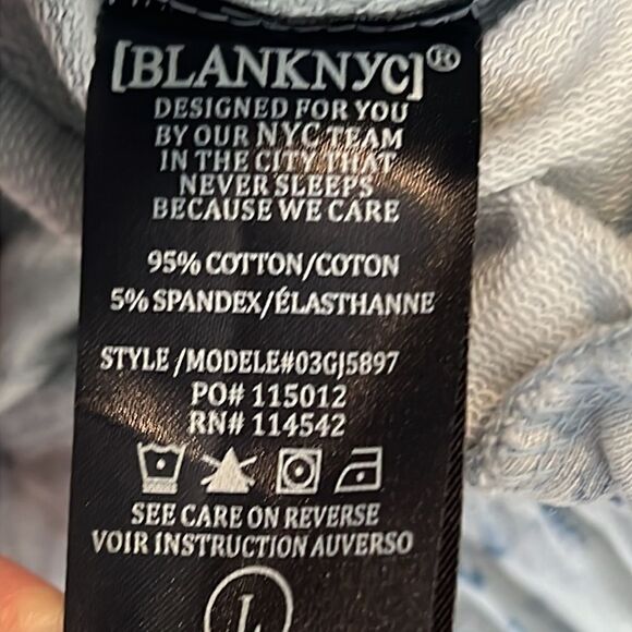 Blank NYC Blue Tie Dye Long Sleeve Zip Up Hoodie Jacket Size Large NWT - Picture 14 of 14